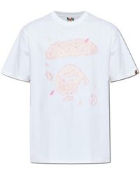 A Bathing Ape - T-Shirt With Print - Lyst
