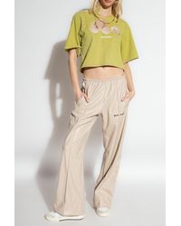 Palm Angels - Trousers With Logo - Lyst