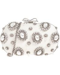 Self-Portrait - Clutch With Shimmering Crystals - Lyst