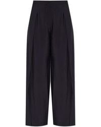 Emporio Armani - Wide-Leg Trousers - Lyst
