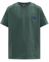 A.P.C. - 'raymond' T-shirt With Logo, - Lyst