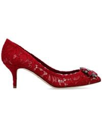 Dolce & Gabbana - Lace High-Heeled Shoes - Lyst