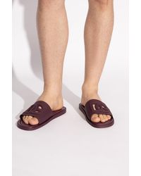 Dolce & Gabbana - Rubber Flip-Flops With Logo - Lyst