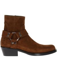 balenciaga boots brown
