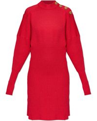 Balmain - Dress With Turtleneck - Lyst