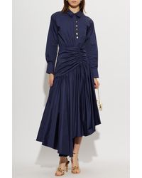 Self-Portrait - Asymmetrical Dress With A Pocket - Lyst
