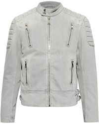 Balmain - Denim Jacket With Vintage Effect - Lyst