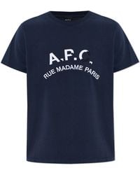 A.P.C. - T-Shirt 'Gots Marine' - Lyst