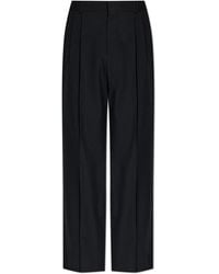 Balmain - Wool Trousers With Crease - Lyst