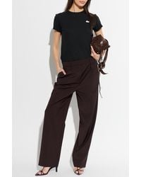 Lacoste - T-Shirt With Logo Patch - Lyst