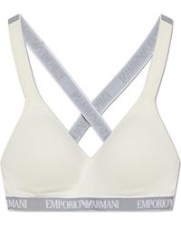 Emporio Armani - Cotton Bra - Lyst