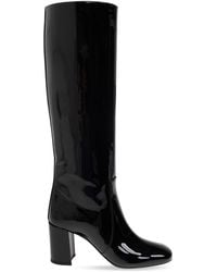 Saint Laurent - Patent-leather Knee Boots - Lyst
