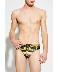 Versace - Swim Briefs With Print - Lyst
