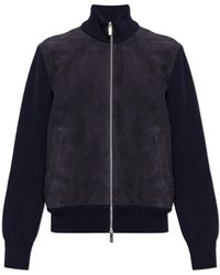 Ferragamo - Jacket With Stand-Up Collar - Lyst