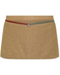 Oséree - Short Skirt With Lurex Thread - Lyst