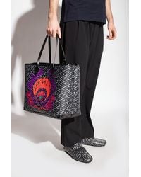 Versace 'medusa Music' Shopper Bag - Black