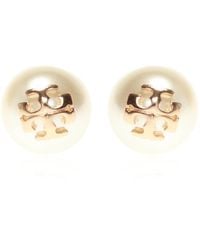 Tory Burch - Earrings With Logo - Lyst