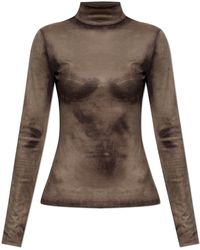 Acne Studios - Top With A Velvety Finish - Lyst