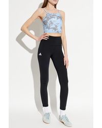 EA7 - Short Training Top With Straps - Lyst