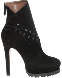 alaia suede ankle boots