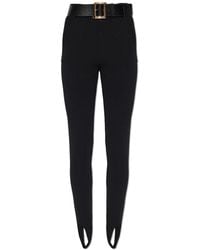 Self-Portrait - Leggings With A Belt - Lyst