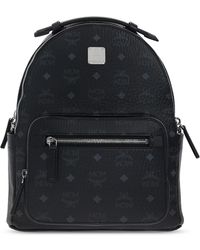 MCM Backpack With Logo - Black