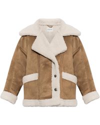 Munthe - Short Shearling Coat 'Valter' - Lyst