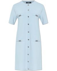 Versace - Dress With Decorative Pockets - Lyst