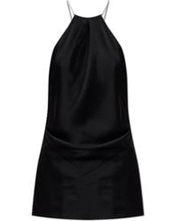 Victoria Beckham - Satin Top With Draping - Lyst