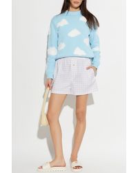 Moschino - Cotton Shorts With A Check Pattern - Lyst