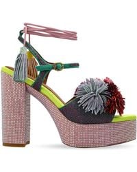 Kurt Geiger - Platform Sandals "Pom Pom" - Lyst