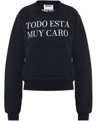 Moschino - Sweatshirt With Embroidered Logo - Lyst