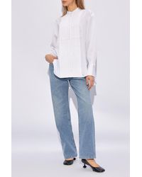 AllSaints - 'mae' Shirt From Organic Cotton, - Lyst