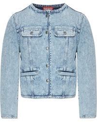 DIESEL - 'De-Grafy- Denim Jacket - Lyst