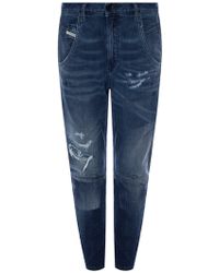 DIESEL 'fayza-ne' Distressed Jeans - Blue
