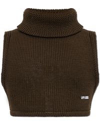DSquared² - Wool Turtleneck Vest - Lyst