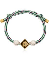 CASABLANCA - Bracelet With Pearls - Lyst