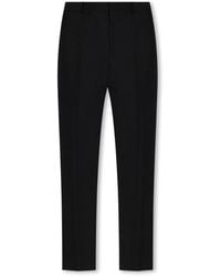 McQueen - Wool Pleat-front Trousers - Lyst