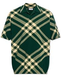 Burberry - Wool Polo Shirt, - Lyst