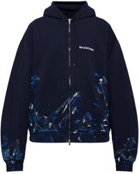 Balenciaga - Embroidered Logo Sweatshirt - Lyst