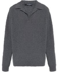 Balmain - Sweater With A Sweetheart Neckline - Lyst
