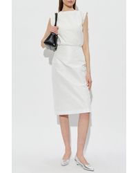 Jil Sander - Skirt With A Single Back Slit - Lyst