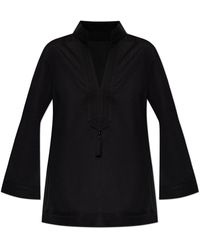 Tory Burch - Shirt With A Stand-Up Collar - Lyst