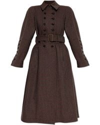 Chloé - Plaid-Patterned Coat - Lyst