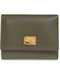 Dolce & Gabbana - Leather Wallet With Applique - Lyst