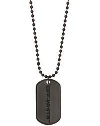Off-White c/o Virgil Abloh Necklace With Charm - Black
