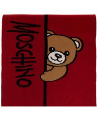 Moschino - Scarf With A Characteristic Teddy Bear Motif - Lyst