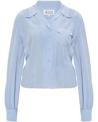 Maison Margiela - Silk Shirt With Pocket - Lyst