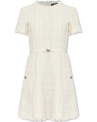 Versace - Tweed Dress With Lurex Thread - Lyst