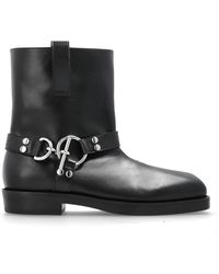 Balmain - Leather Ankle Boots - Lyst